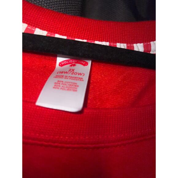 Ugly Christmas Sweater Xmas Sweatshirt Crewneck Size 2X - Picture 2 of 3